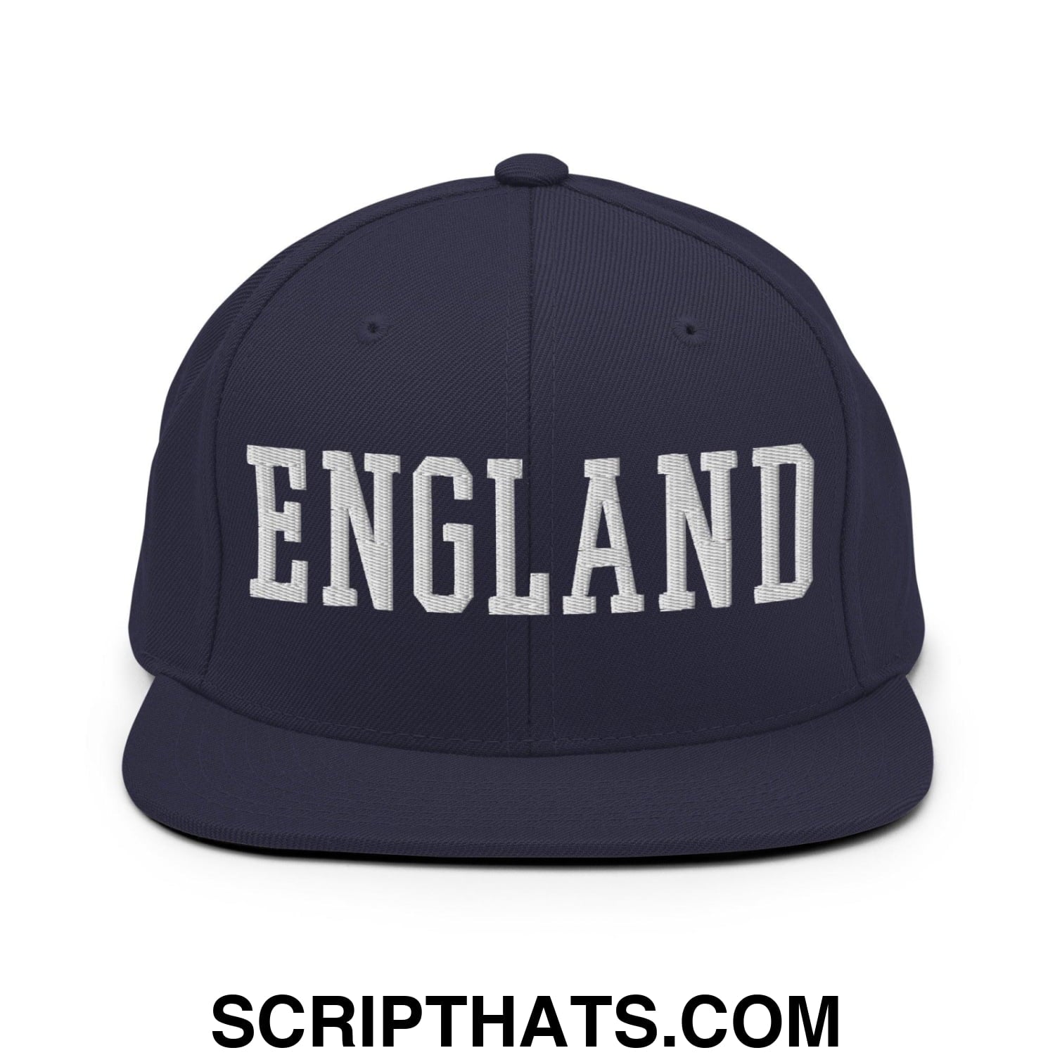 England Varsity Letterman Block Snapback Hat Navy