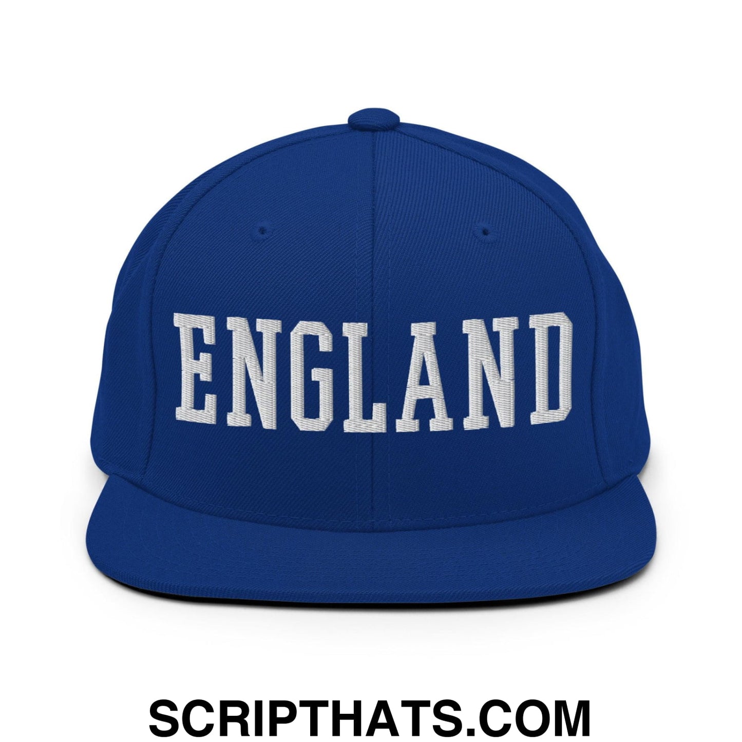 England Varsity Letterman Block Snapback Hat Royal Blue