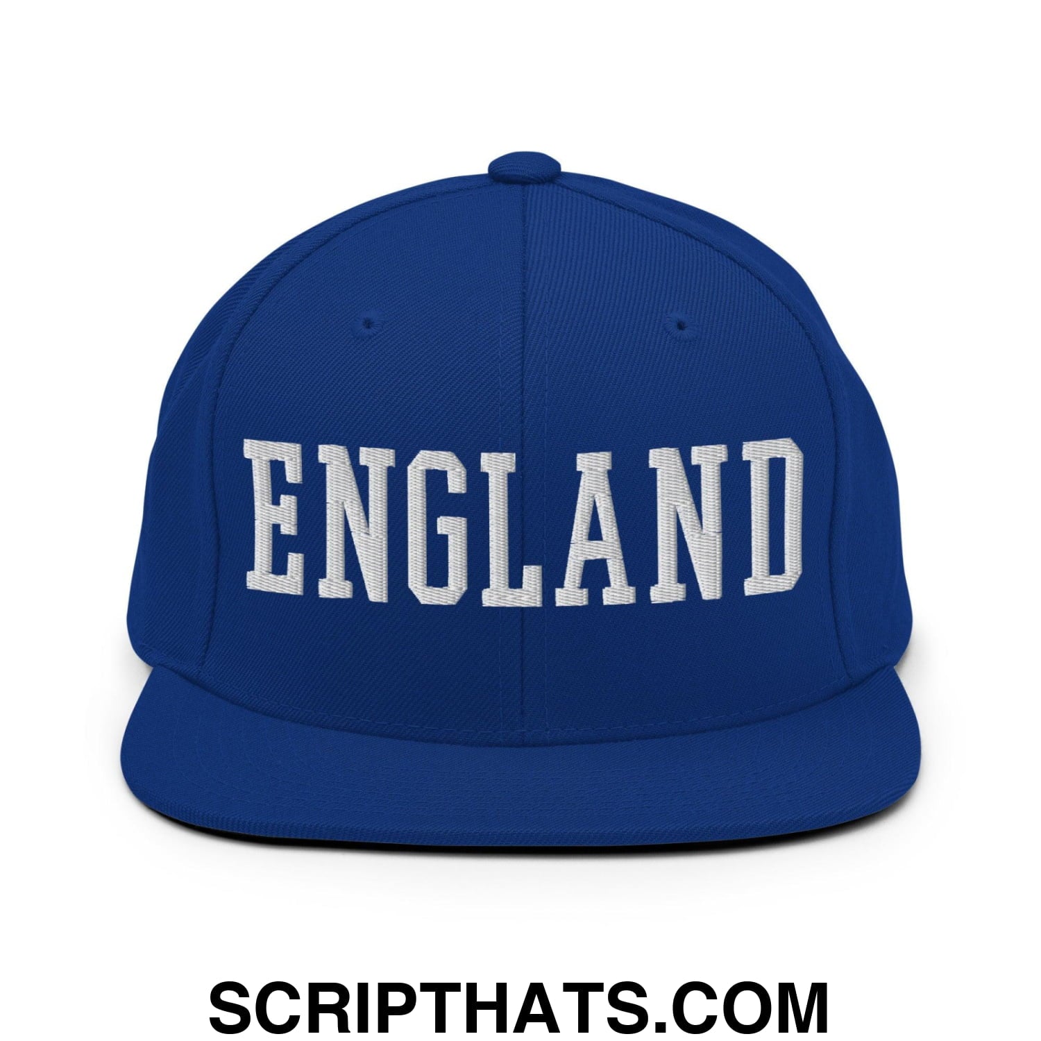 England Varsity Letterman Block Snapback Hat Royal Blue