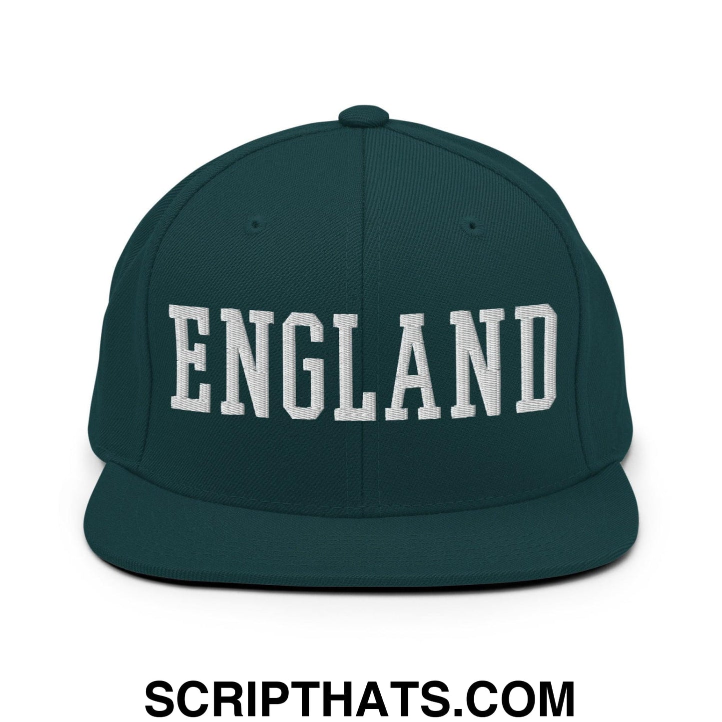 England Varsity Letterman Block Snapback Hat Spruce