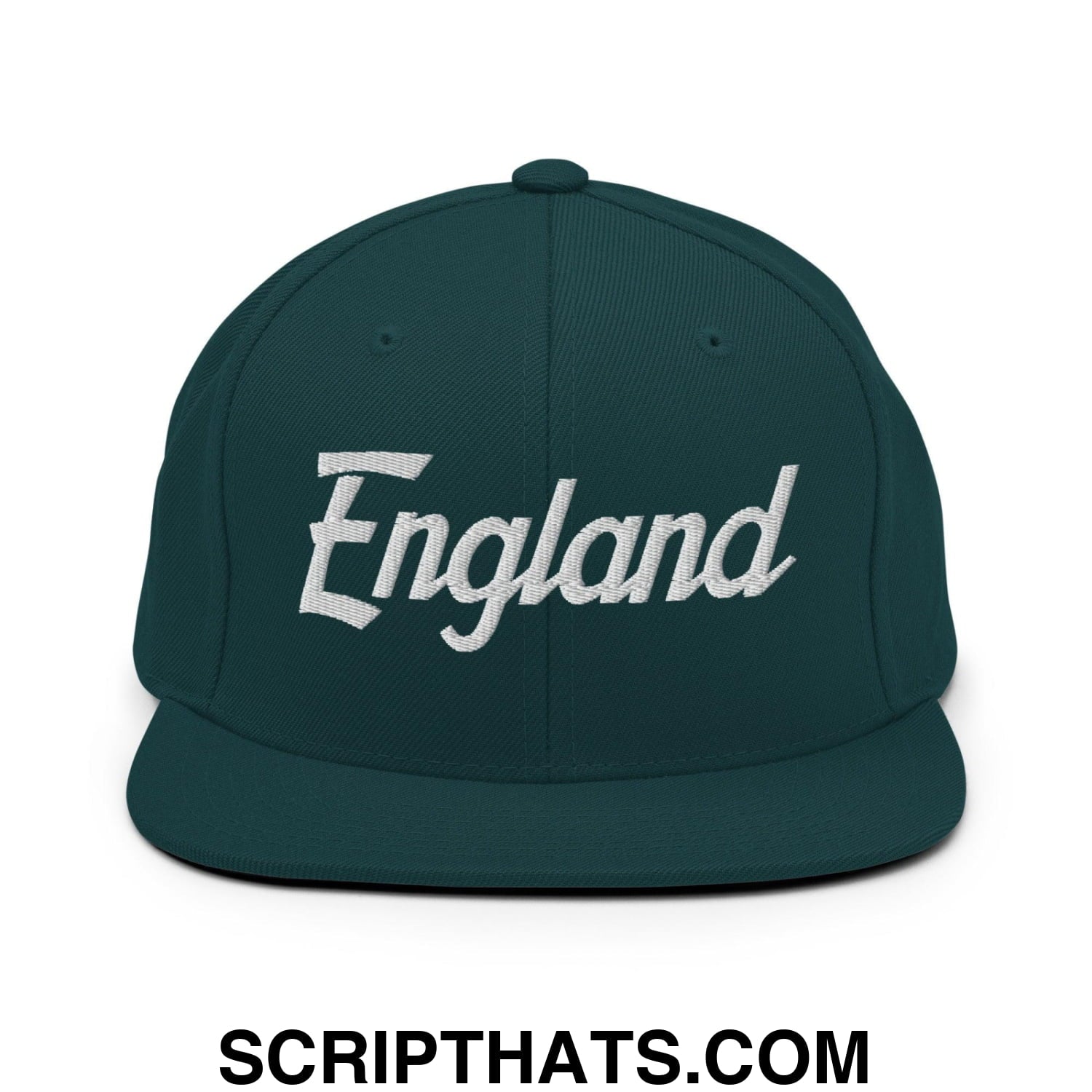 England Vintage Sports Script Snapback Hat Spruce