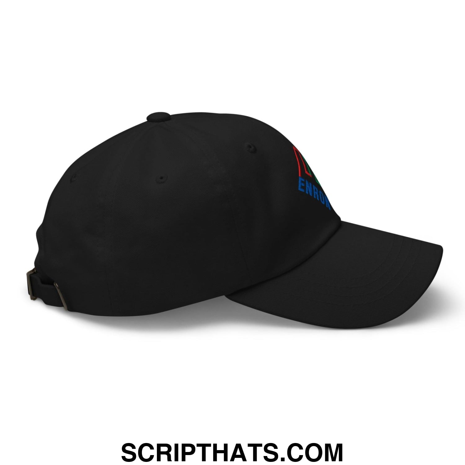 Enron Embroidered Dad Hat Black