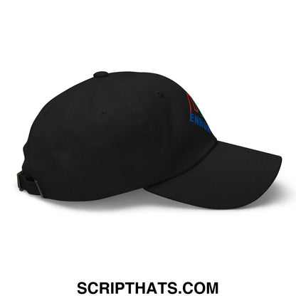 Enron Embroidered Dad Hat Black