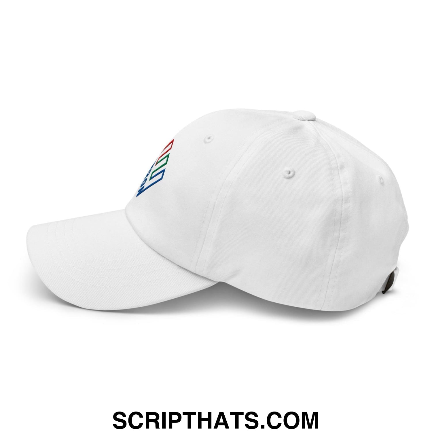 Enron Embroidered Dad Hat White