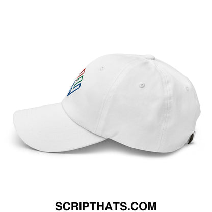 Enron Embroidered Dad Hat White