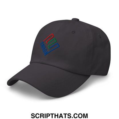 Enron Embroidered Dad Hat Dark Grey