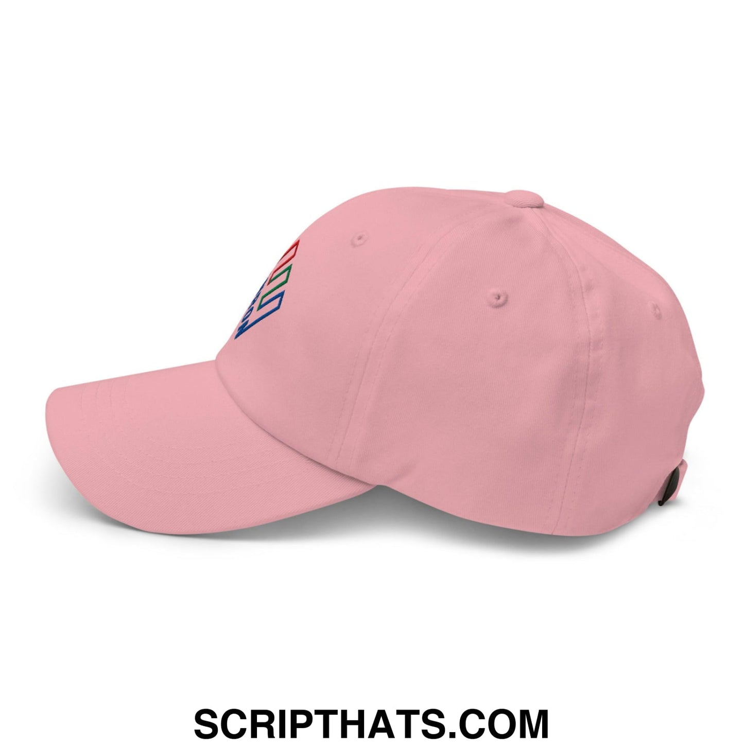 Enron Embroidered Dad Hat Pink