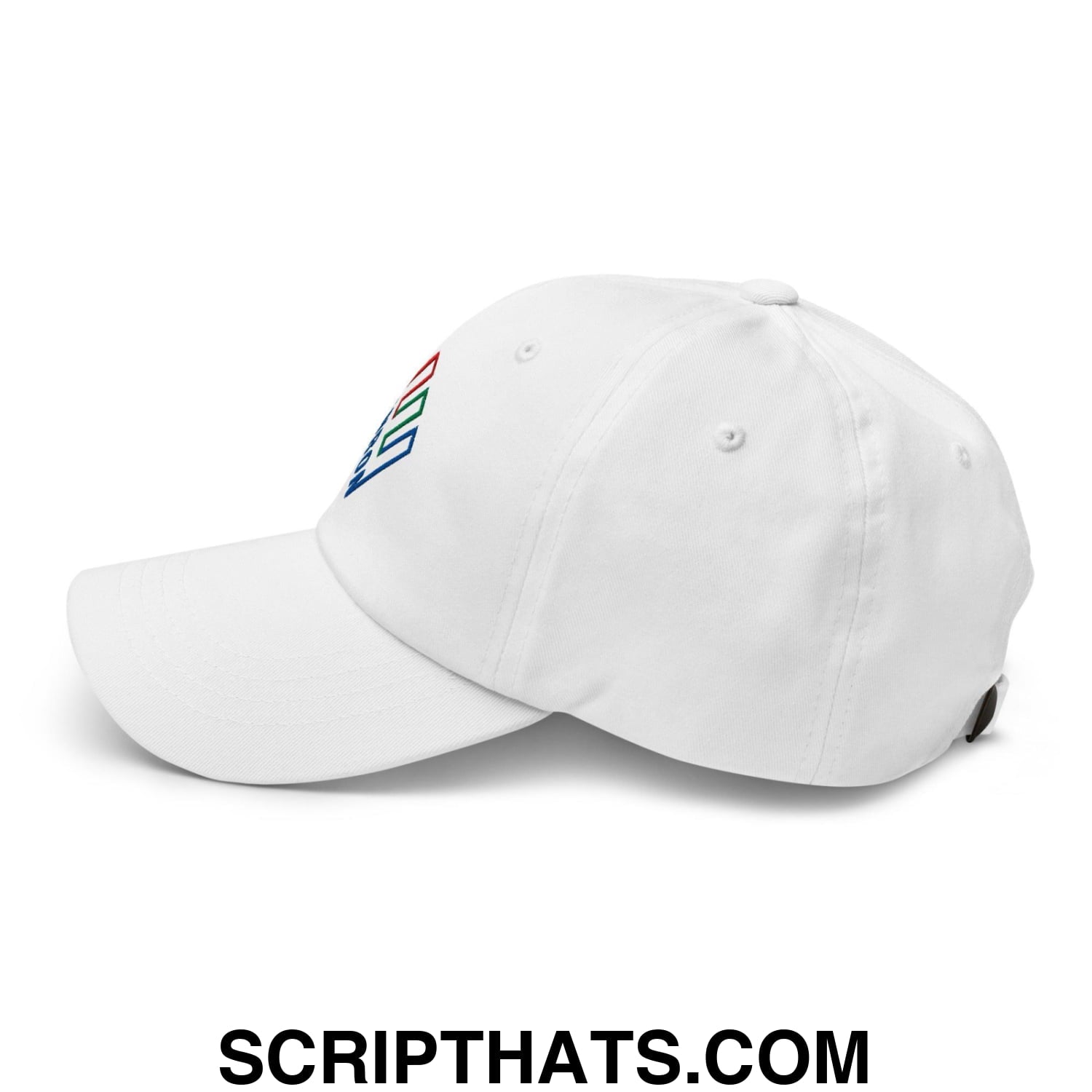 Enron Embroidered Dad Hat White