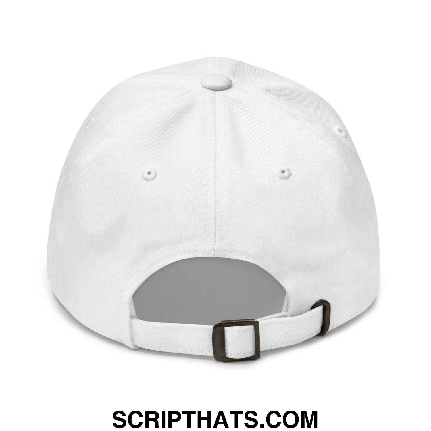 Enron Embroidered Dad Hat White