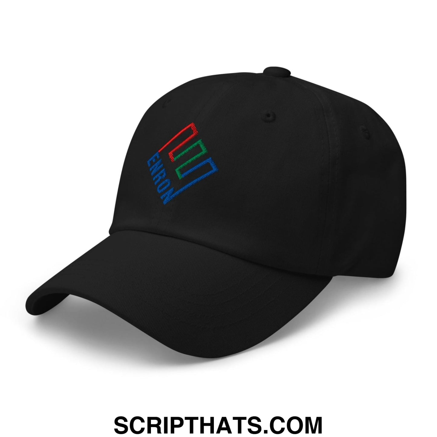 Enron Embroidered Dad Hat Black
