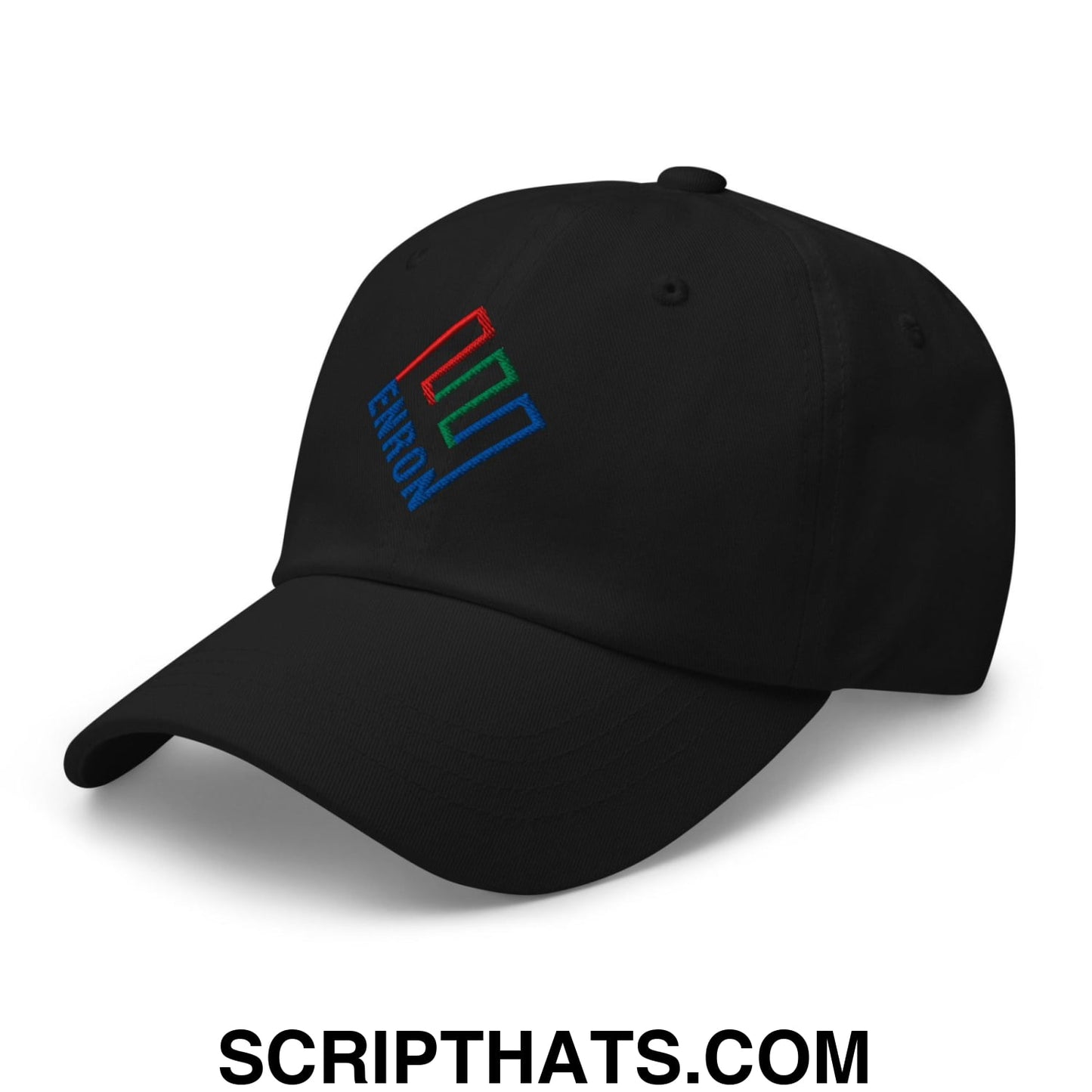 Enron Embroidered Dad Hat Black