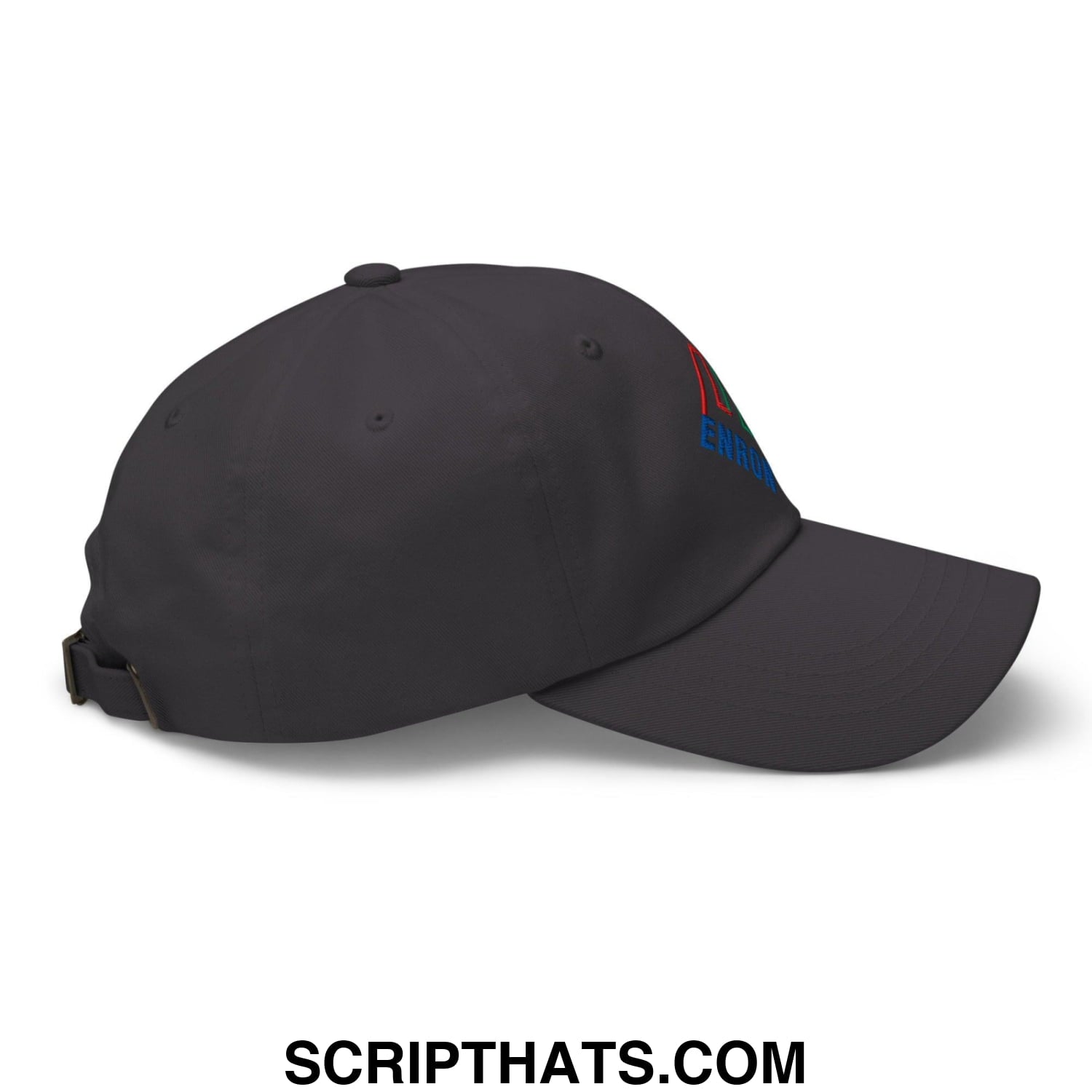 Enron Embroidered Dad Hat Dark Grey
