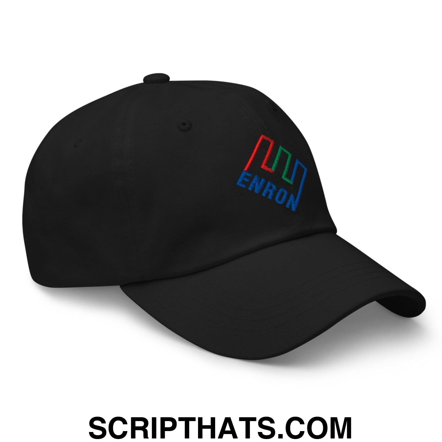 Enron Embroidered Dad Hat Black