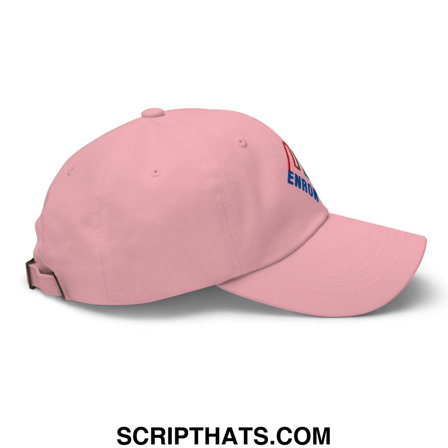 Enron Embroidered Dad Hat Pink