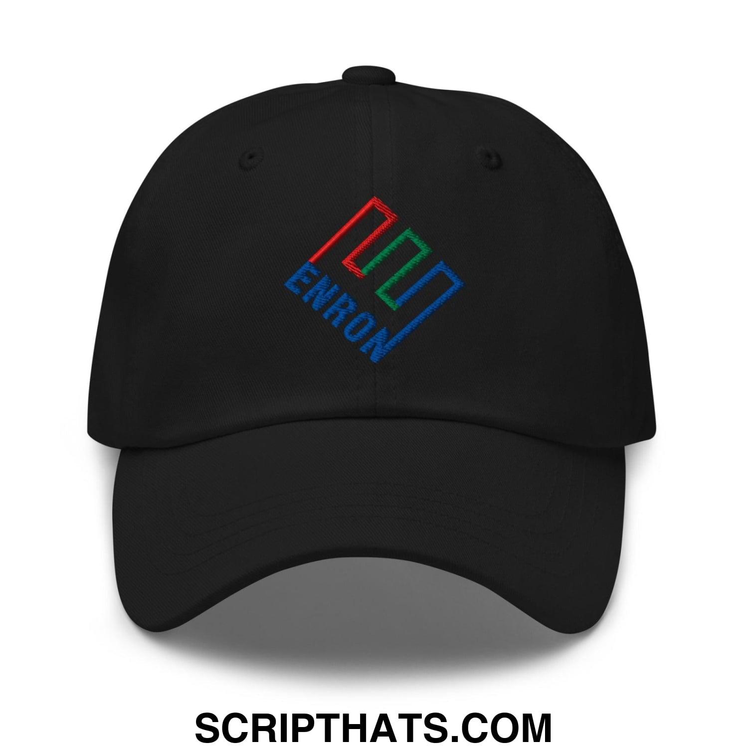 Enron Embroidered Dad Hat Black