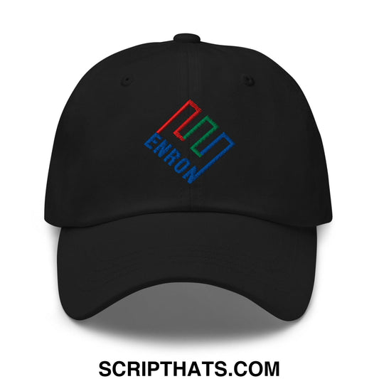 Enron Embroidered Dad Hat Black