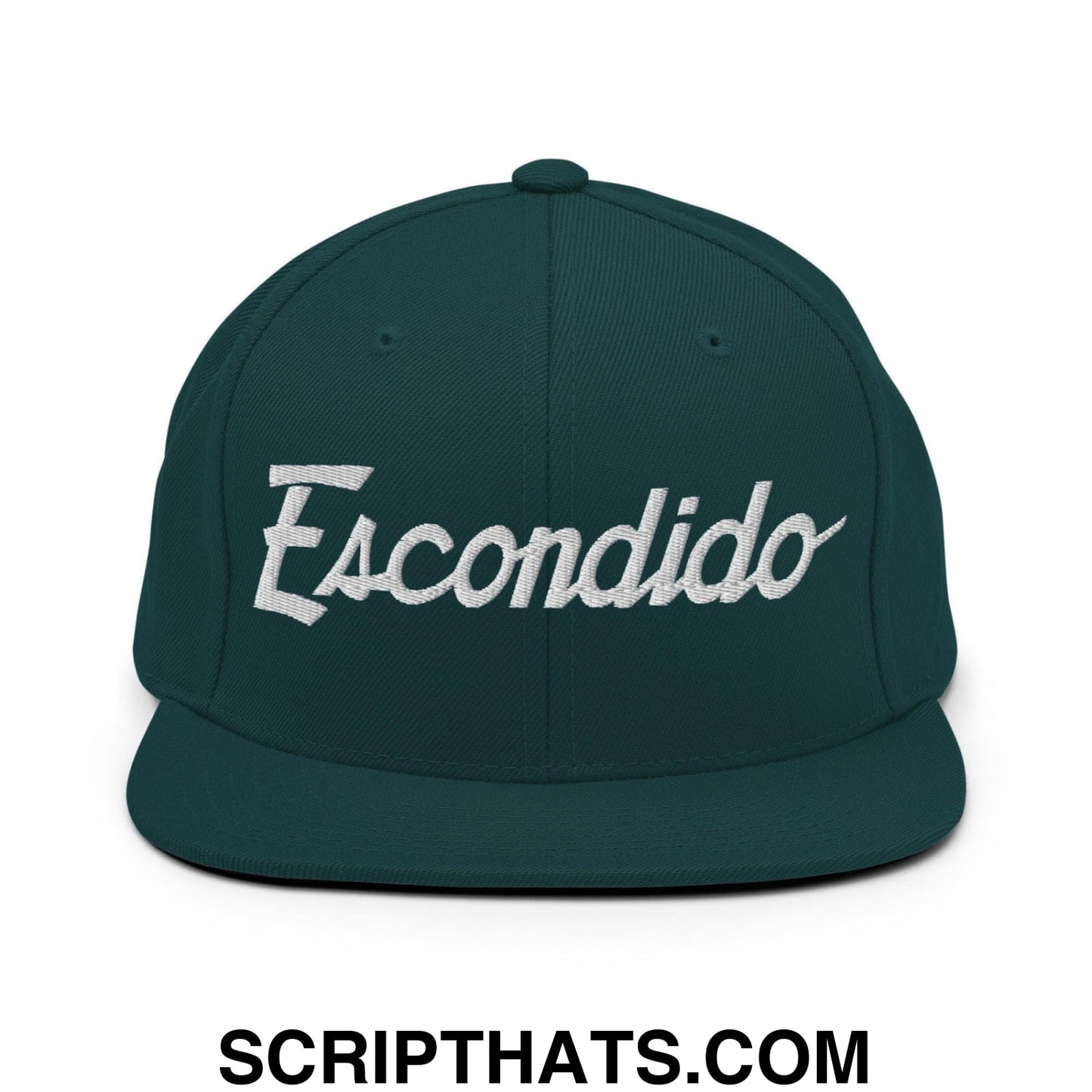 Escondido Script Snapback Hat Spruce
