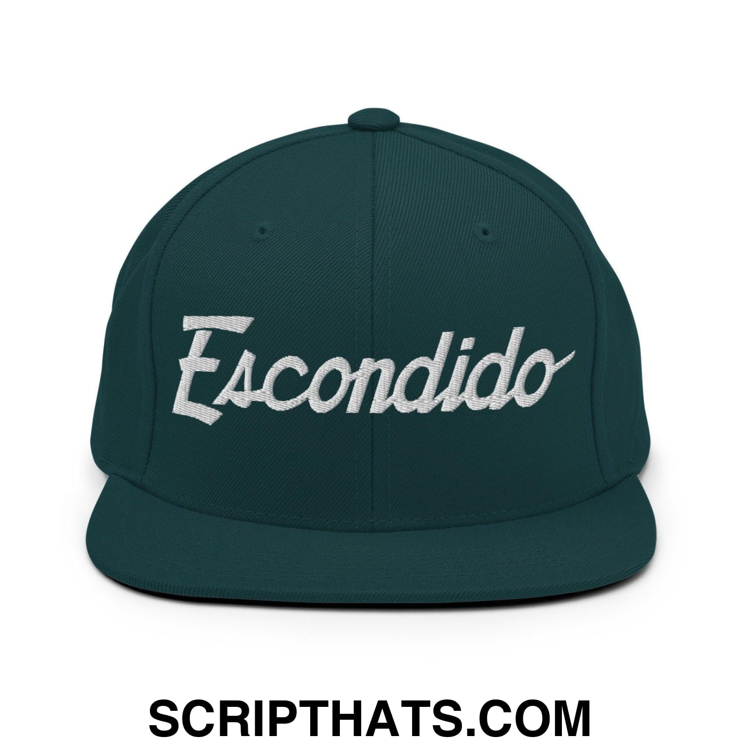Escondido Script Snapback Hat Spruce