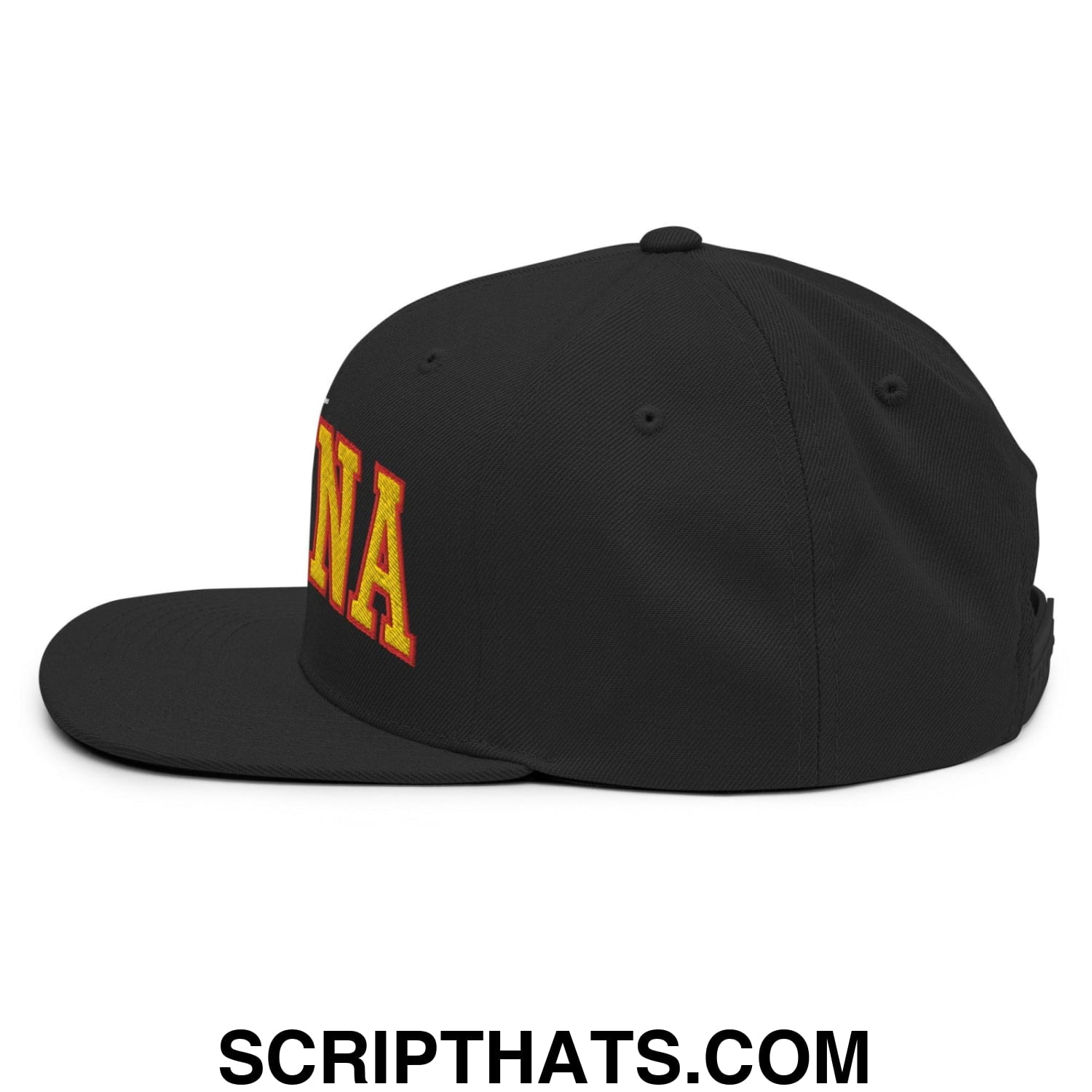 Espana Futbol Soccer Letterman Varsity Block Snapback Hat Black