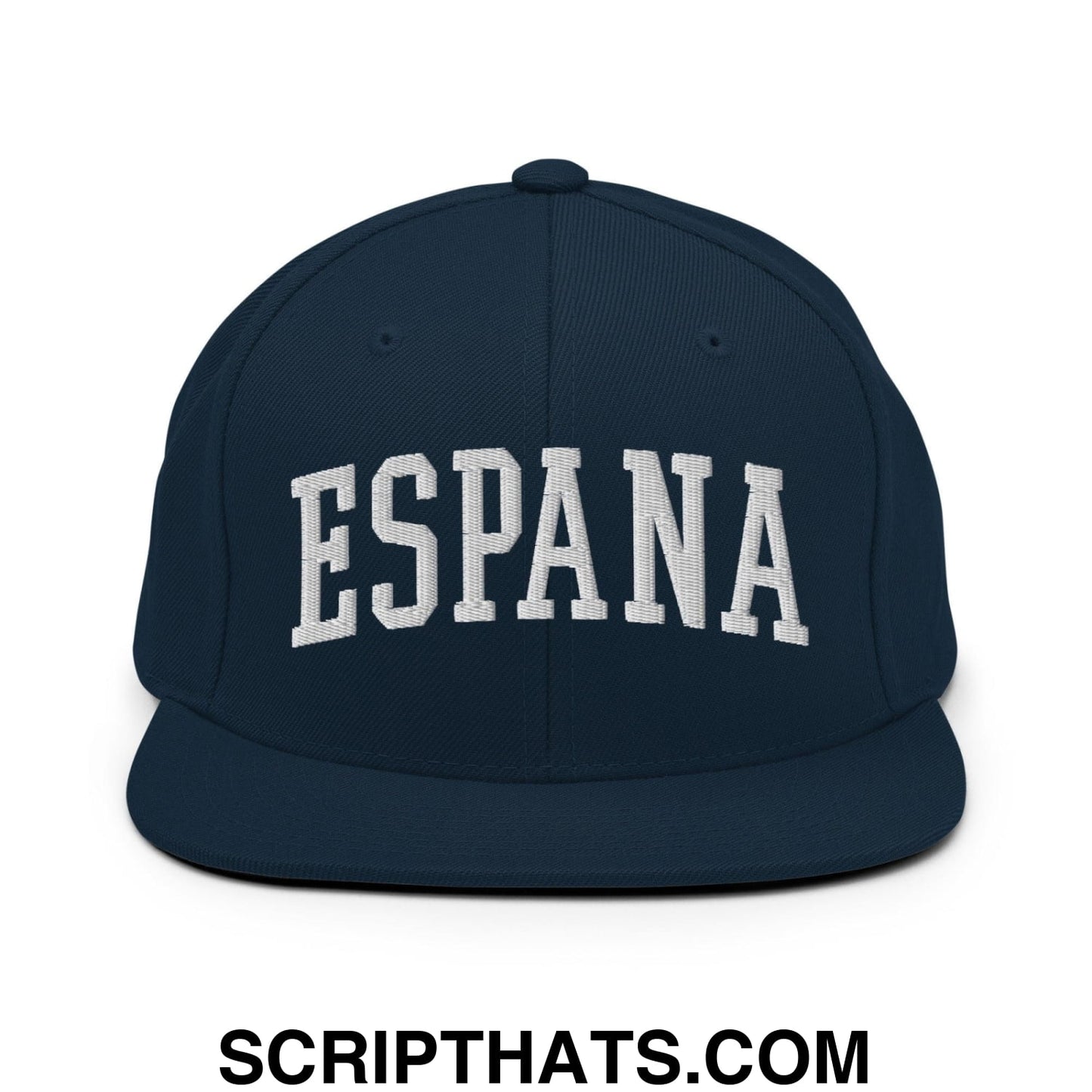 Espana Letterman Varsity Block Snapback Hat Dark Navy