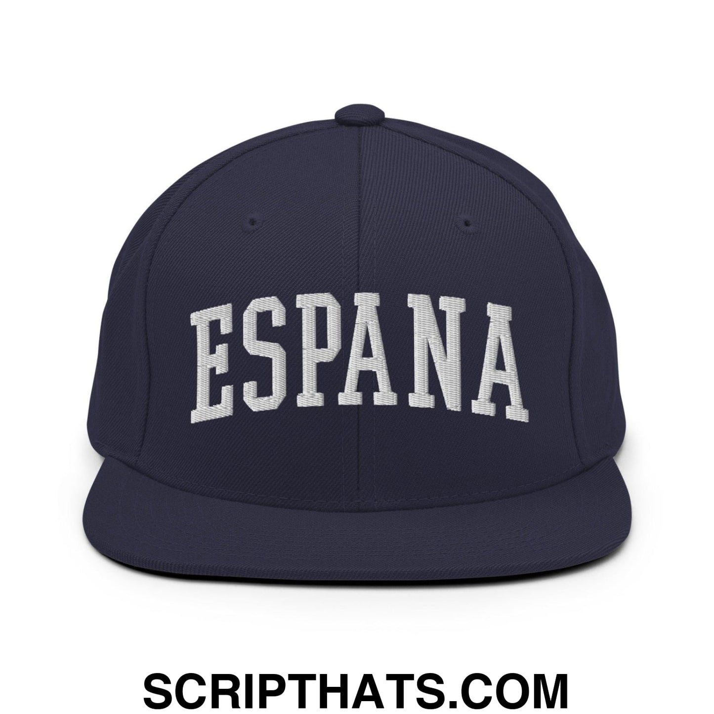 Espana Letterman Varsity Block Snapback Hat Navy