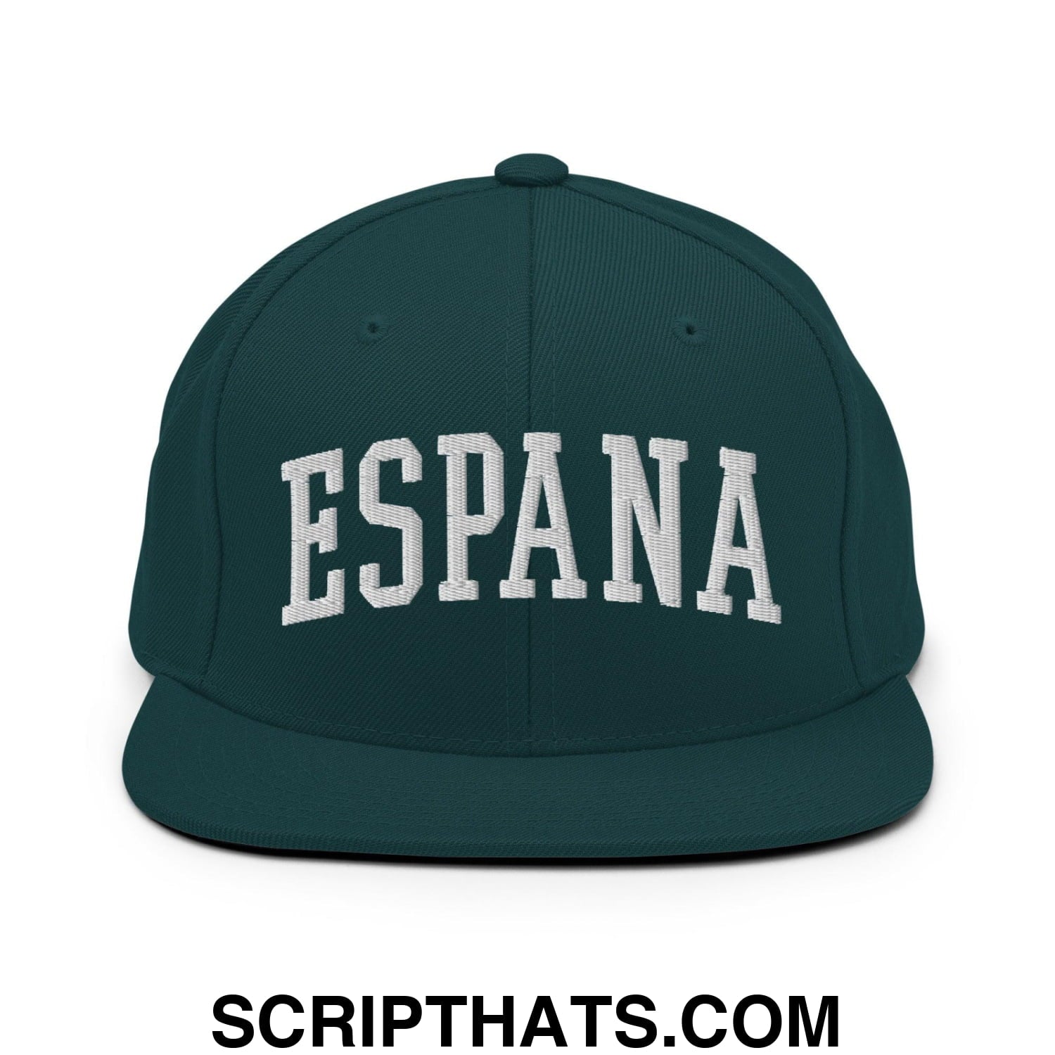 Espana Letterman Varsity Block Snapback Hat Spruce