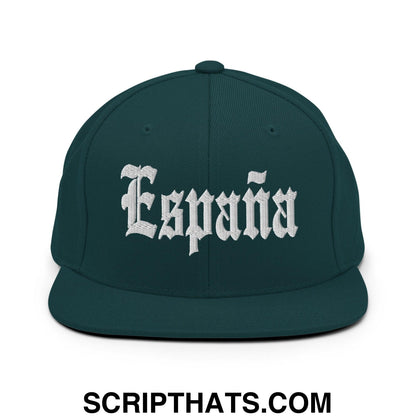 Espana OG Old English Snapback Hat Spruce