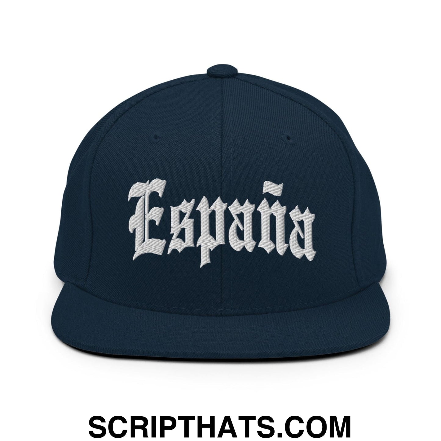 Espana Old English OG Snapback Hat Dark Navy