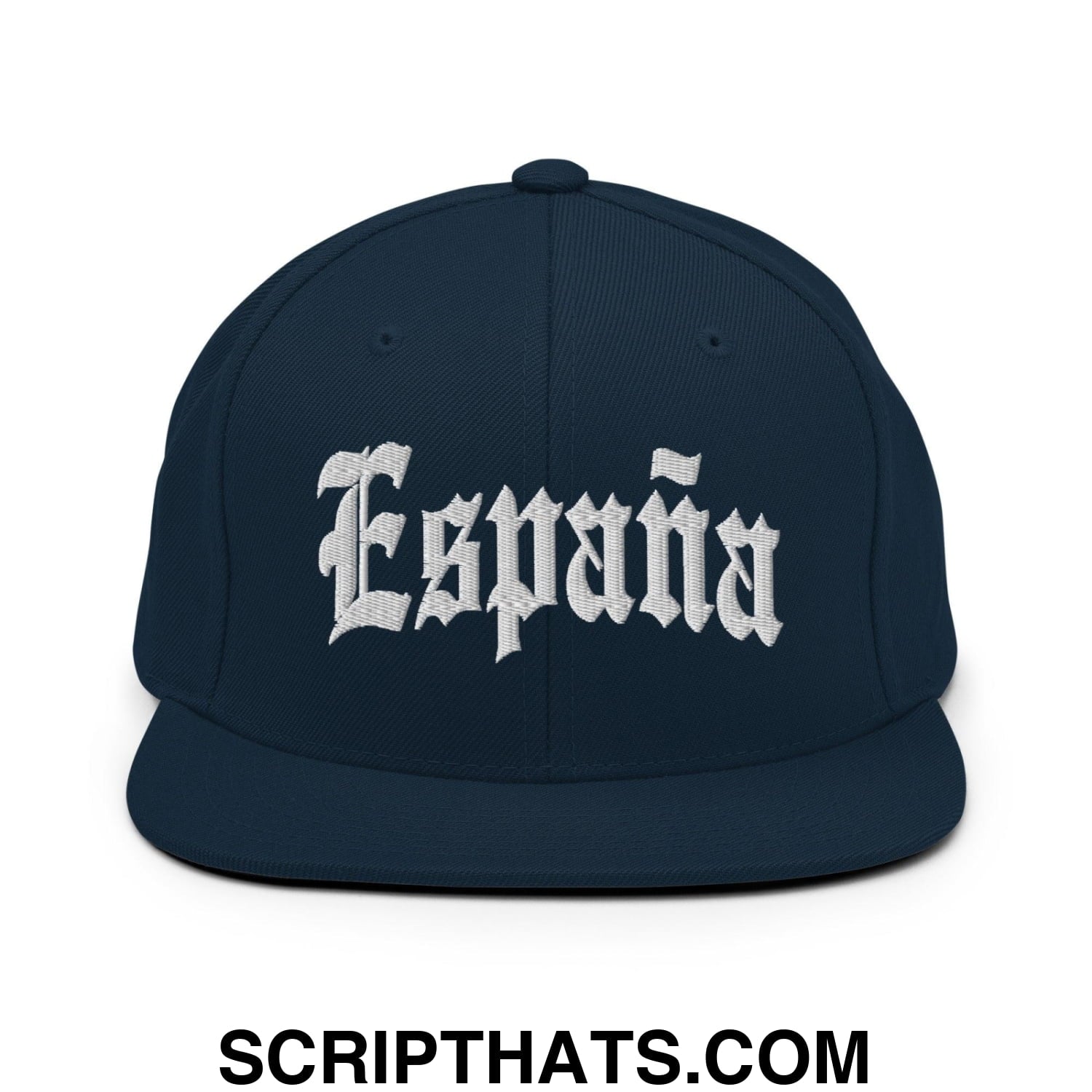 Espana Old English OG Snapback Hat Dark Navy