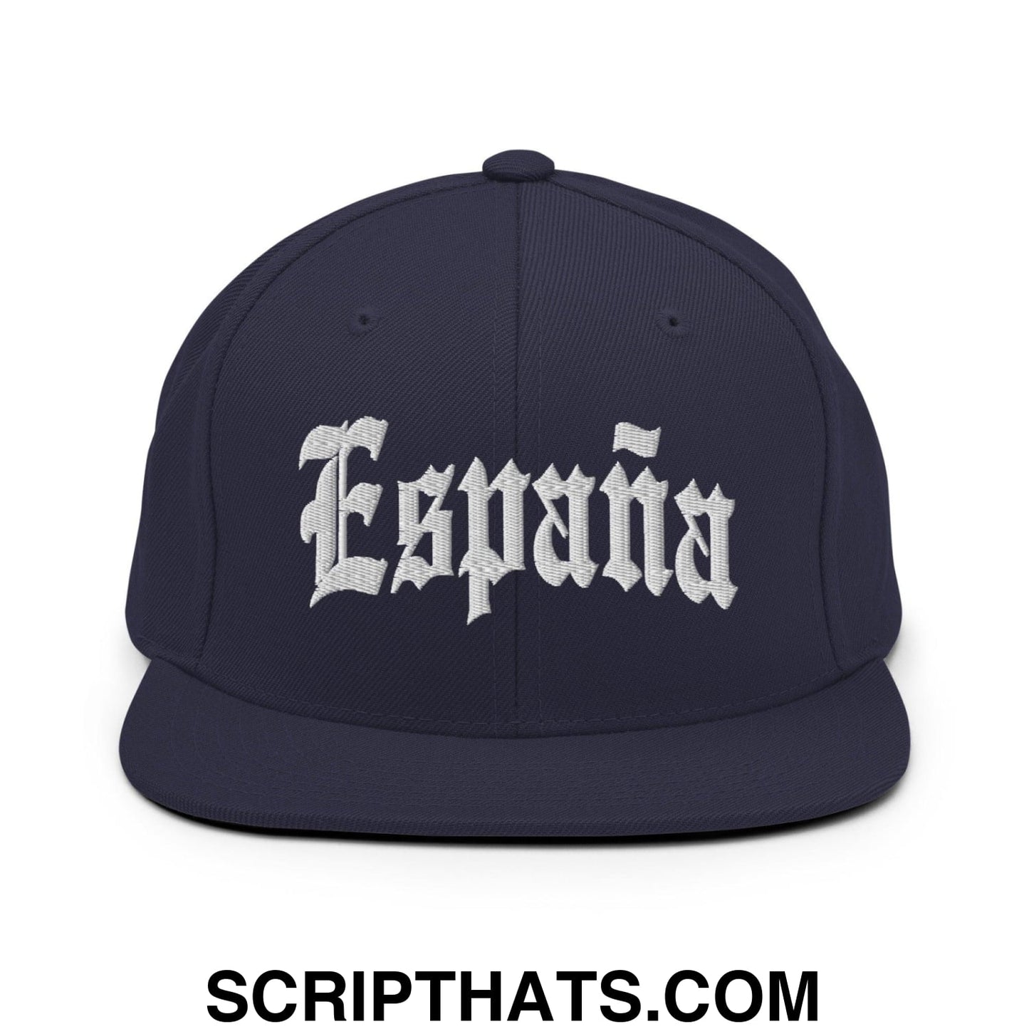 Espana Old English OG Snapback Hat Navy