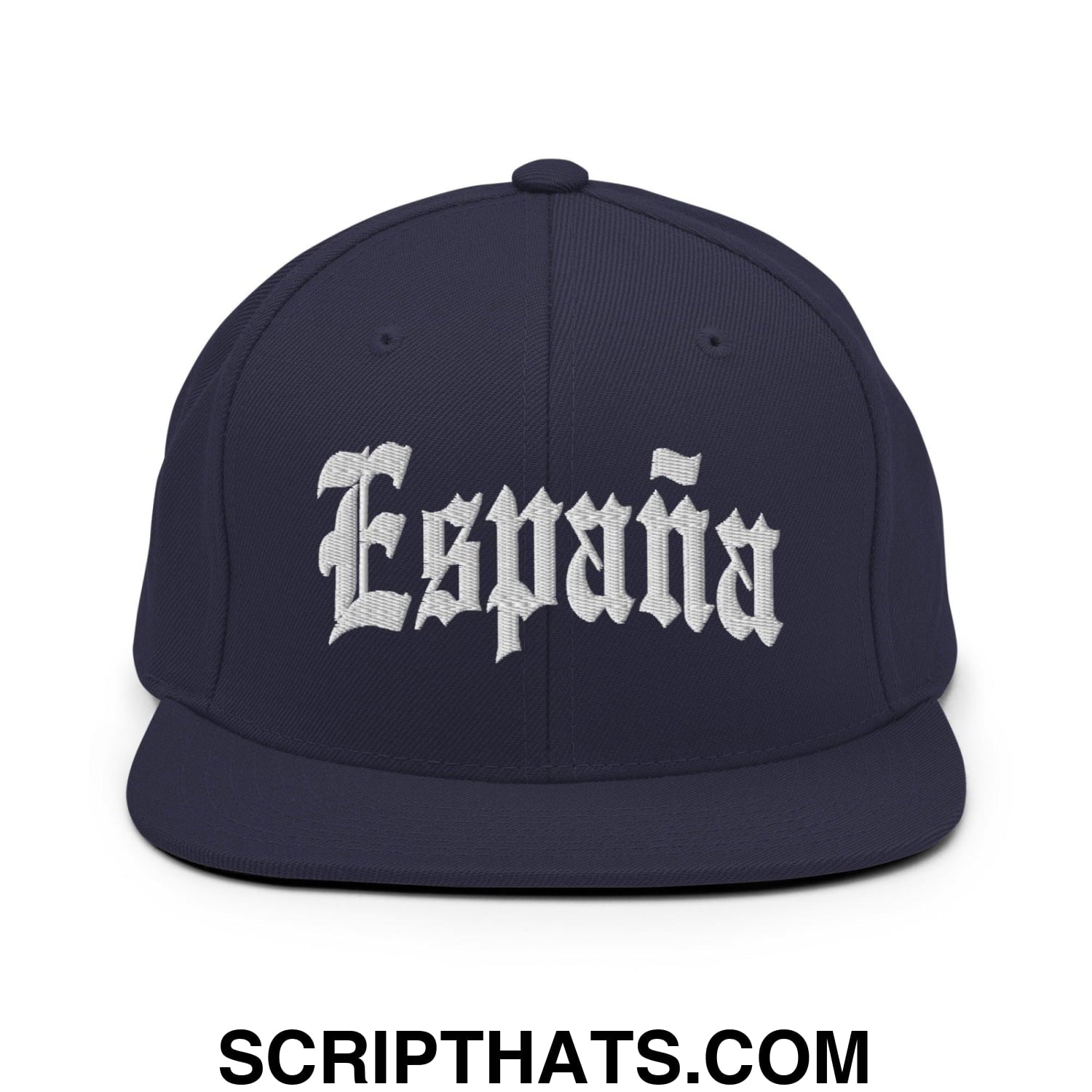 Espana Old English OG Snapback Hat Navy
