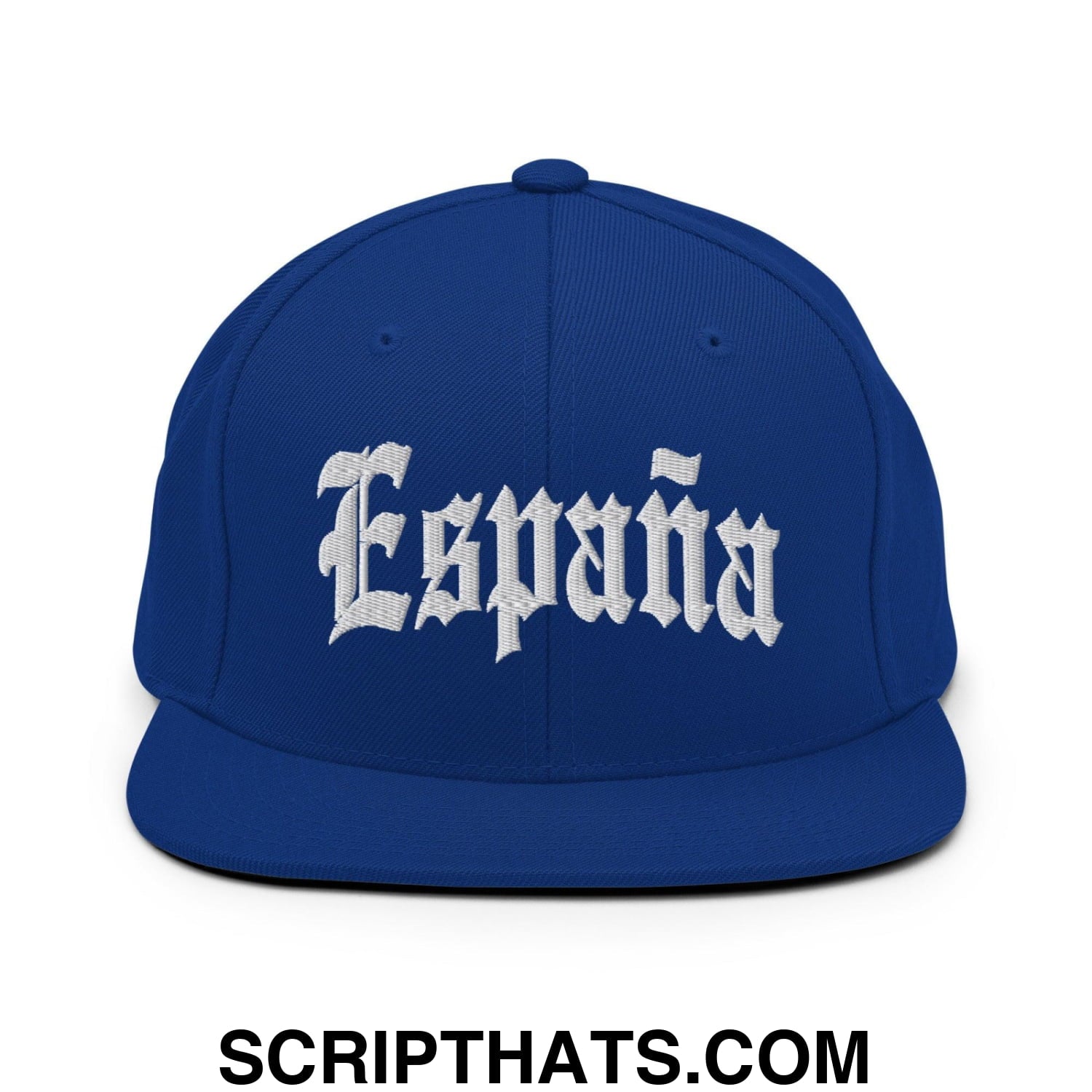 Espana Old English OG Snapback Hat Royal Blue