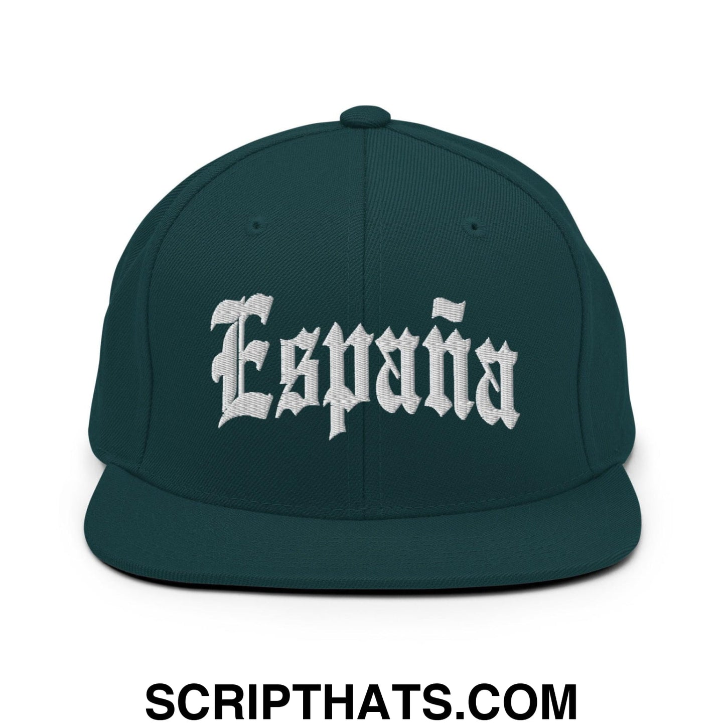 Espana Old English OG Snapback Hat Spruce