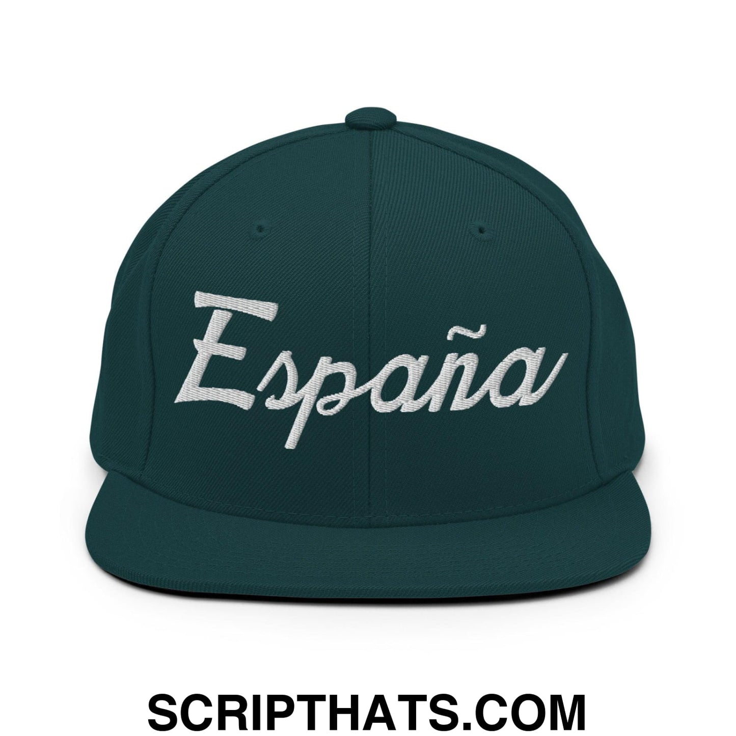 Espana Sports Vintage Script Snapback Hat Spruce