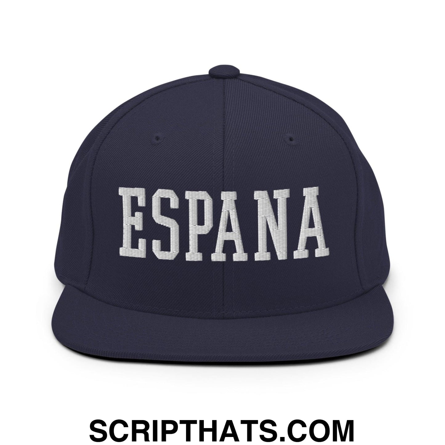 Espana Varsity Letterman Block Snapback Hat Navy