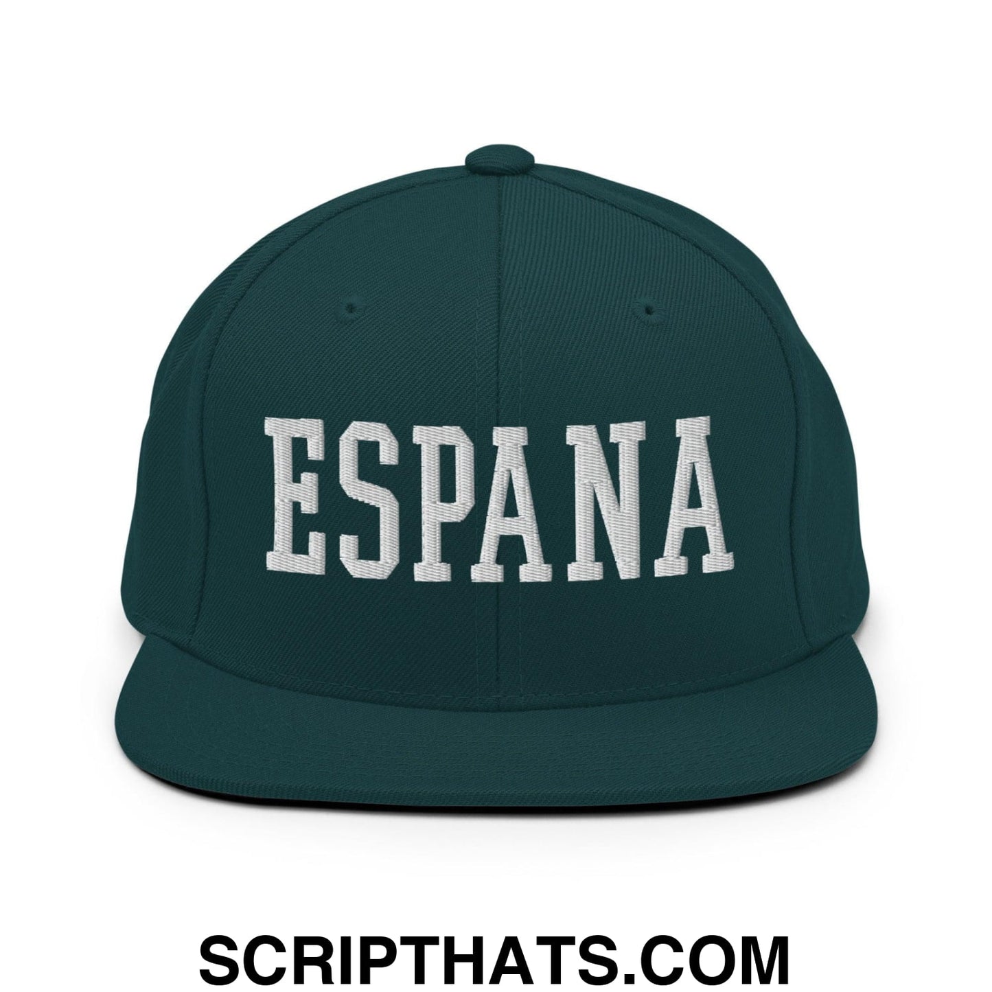 Espana Varsity Letterman Block Snapback Hat Spruce
