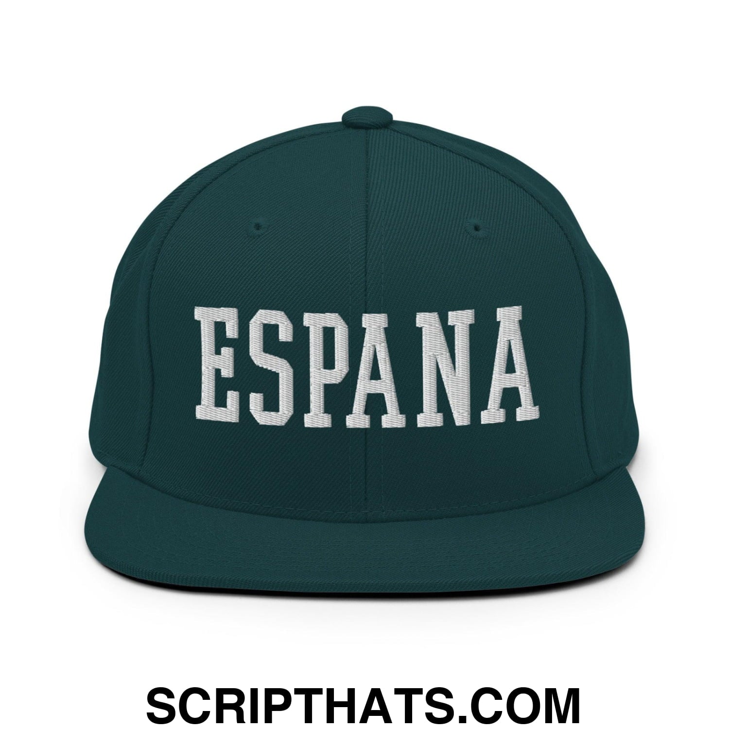 Espana Varsity Letterman Block Snapback Hat Spruce