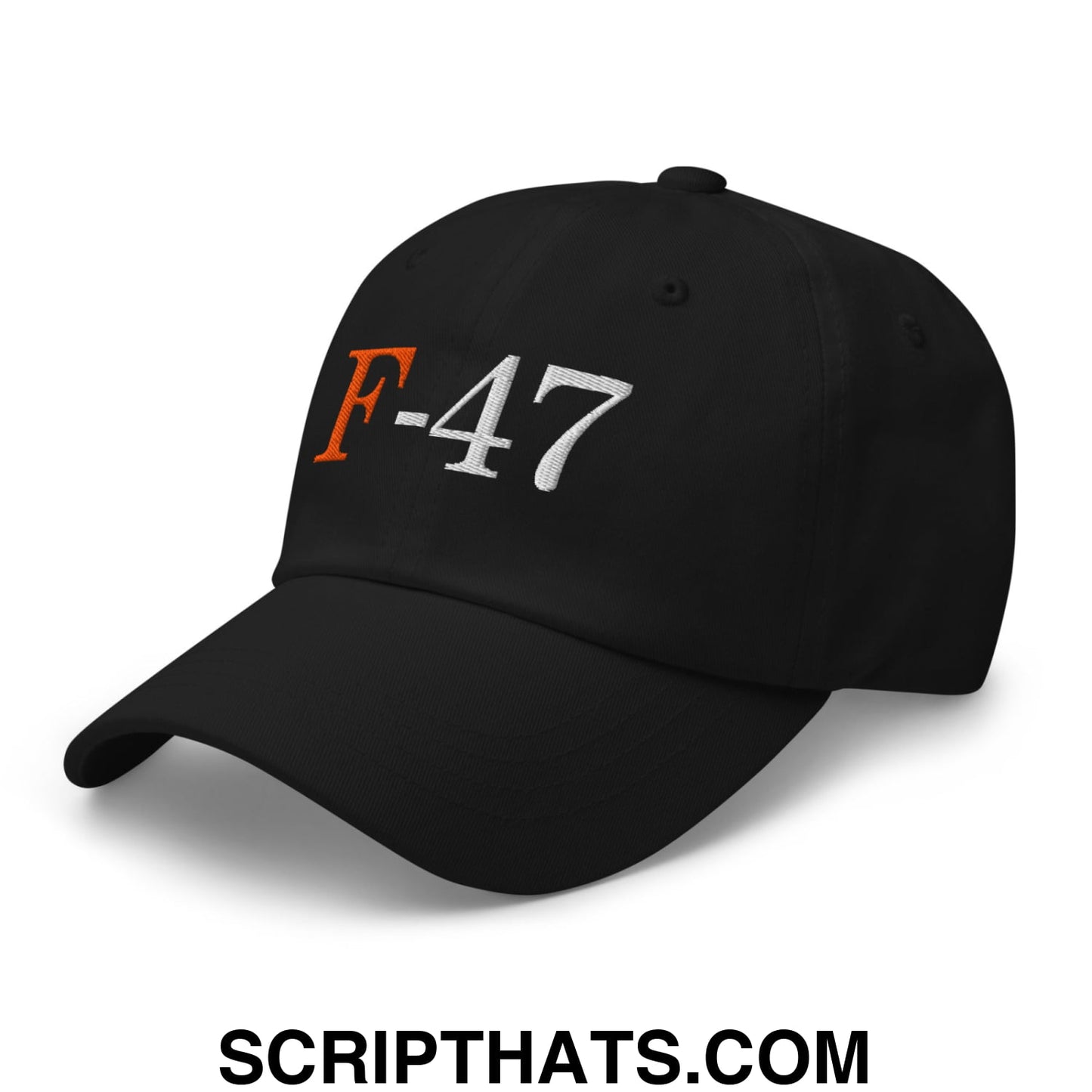F-47 FDT Embroidered Unstructured Dad Hat Black