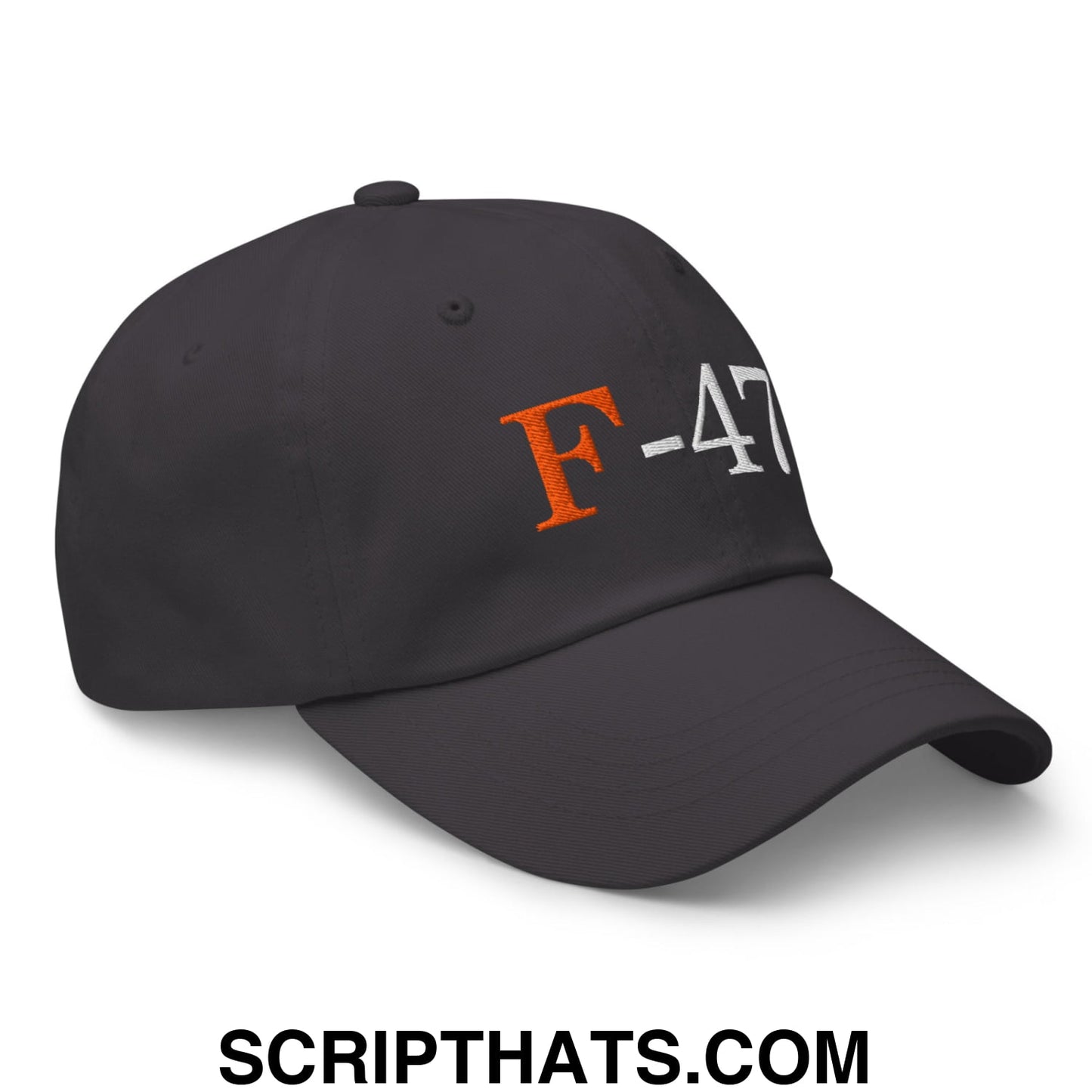 F-47 FDT Embroidered Unstructured Dad Hat Dark Grey