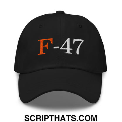 F-47 FDT Embroidered Unstructured Dad Hat Black