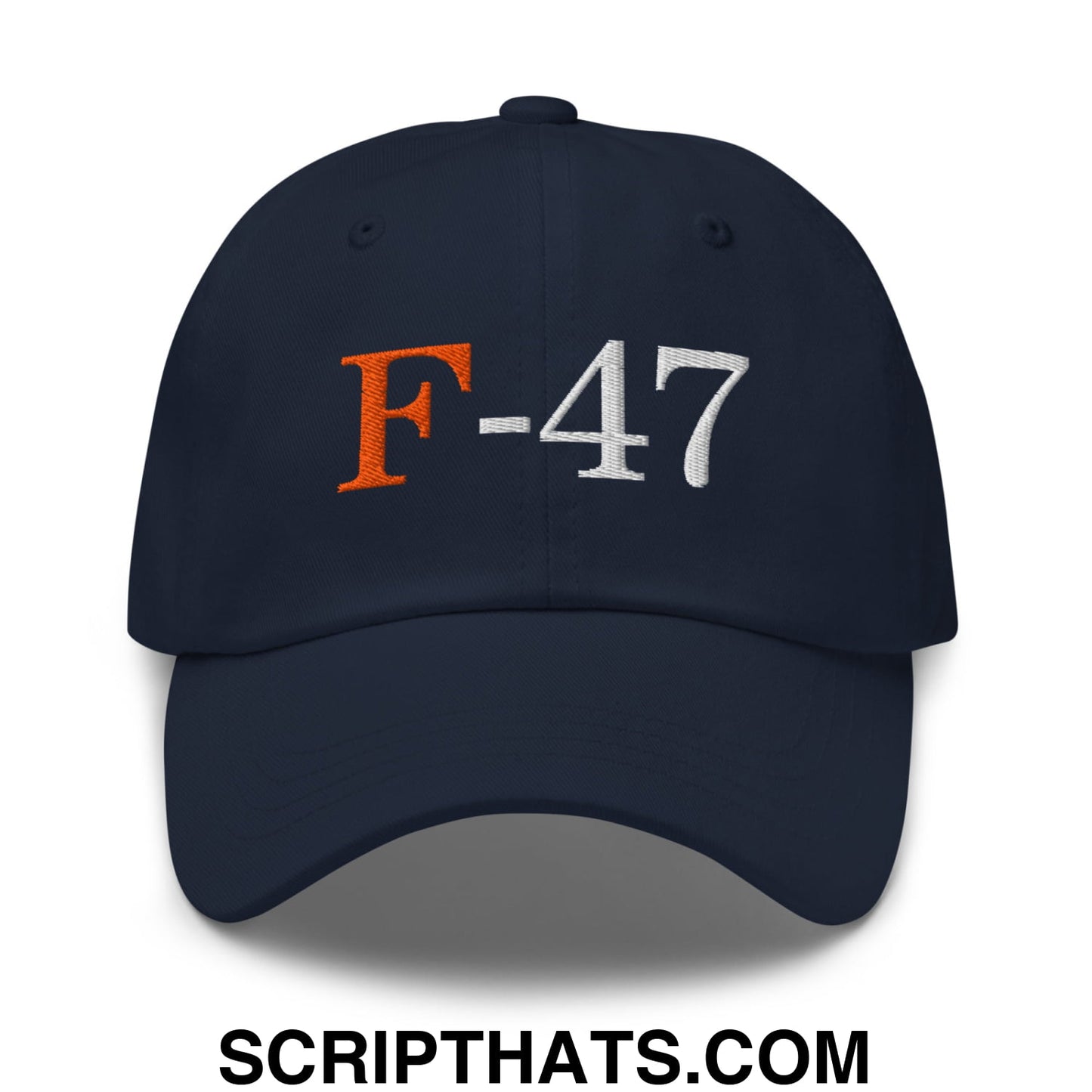 F-47 FDT Embroidered Unstructured Dad Hat Navy