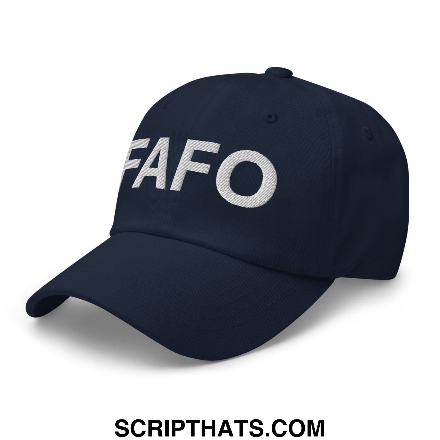 FAFO Embroidered Unstructured Dad Hat Navy