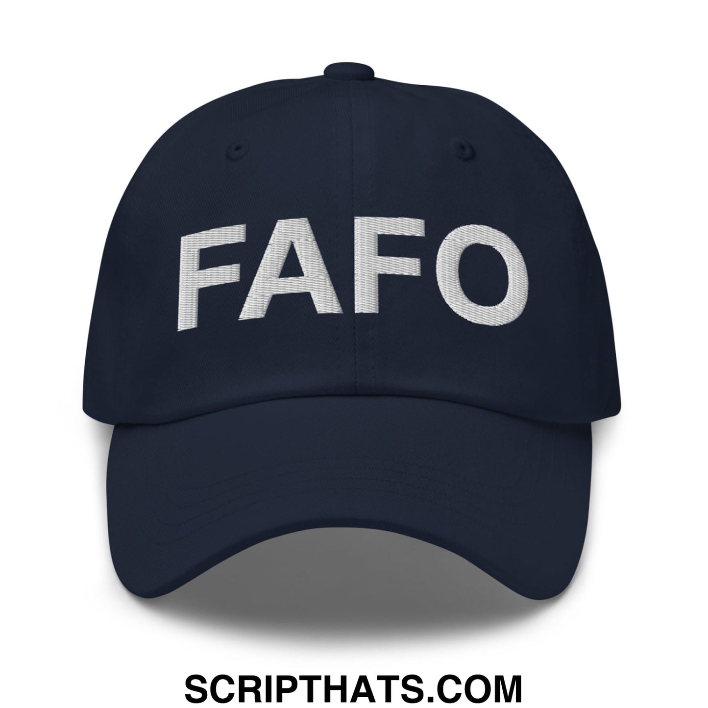 FAFO Embroidered Unstructured Dad Hat Navy