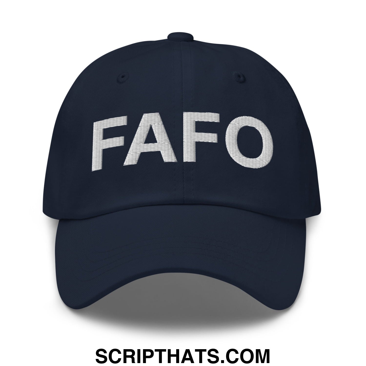 FAFO Embroidered Unstructured Dad Hat Navy