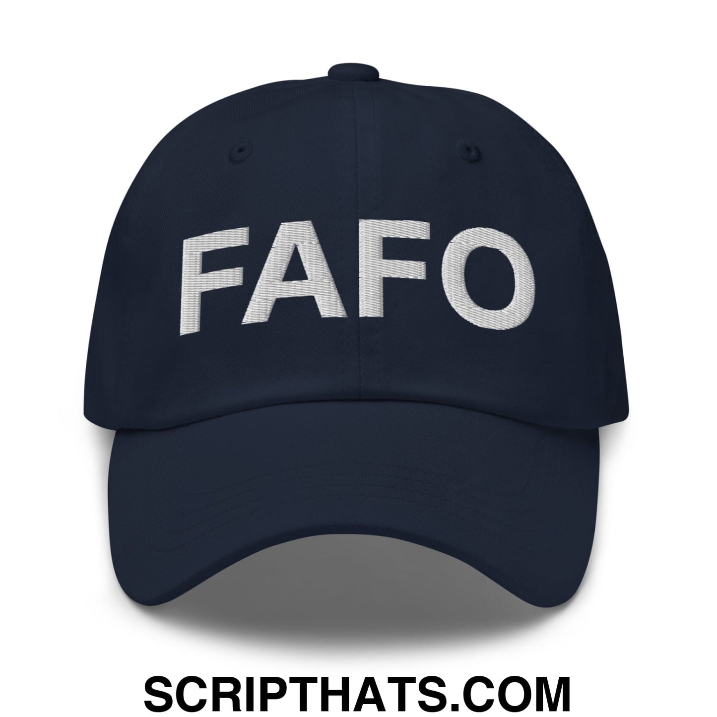 FAFO Embroidered Unstructured Dad Hat Navy