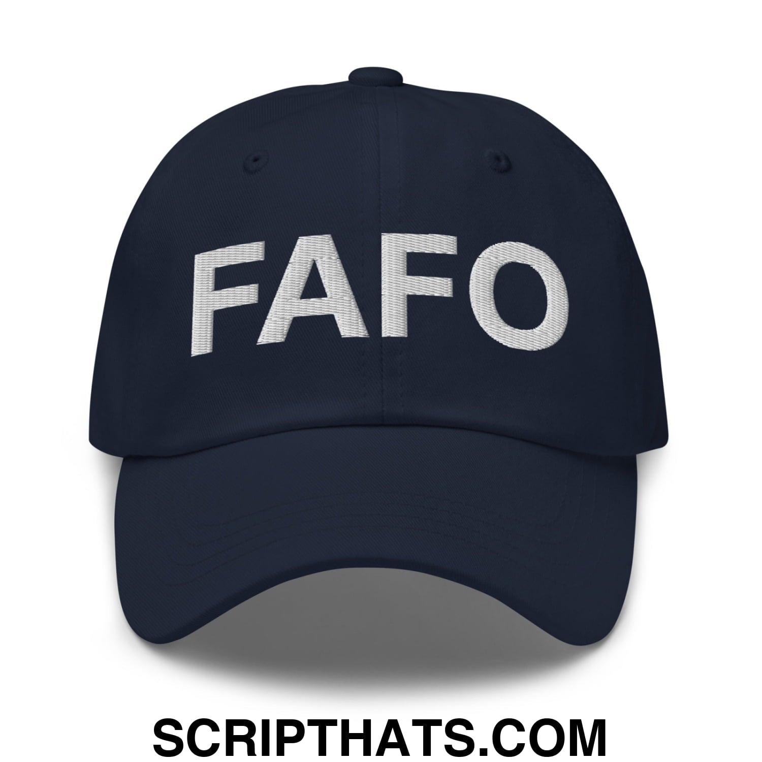 FAFO Embroidered Unstructured Dad Hat Navy