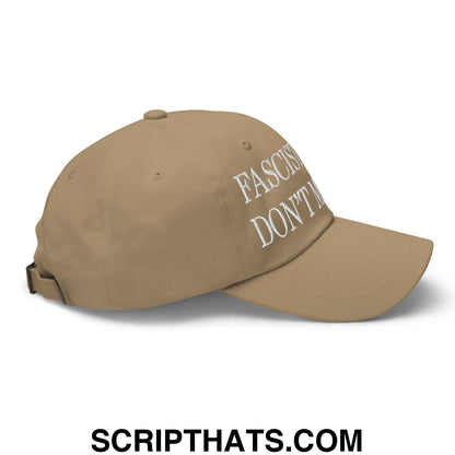 Fascist Lives Don't Matter Embroidered Unstructured Dad Hat Khaki