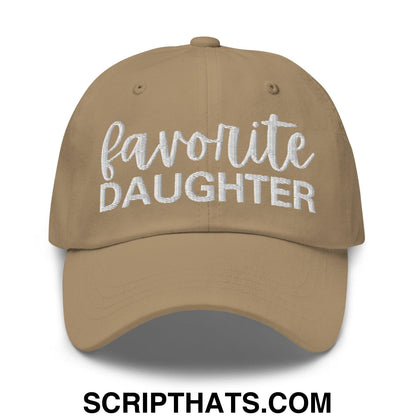 Favorite Daughter Embroidered Dad Hat Khaki
