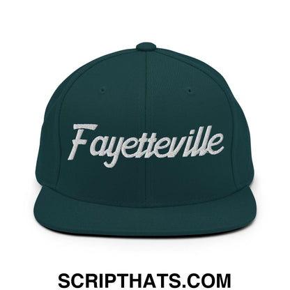 Fayetteville Script Snapback Hat Spruce