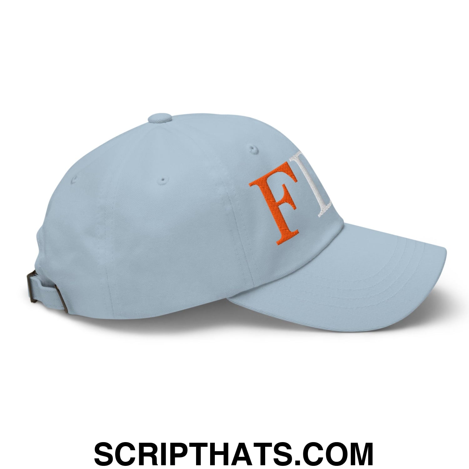 FDT Fuck Donald Trump Embroidered Unstructured Dad Hat Light Blue